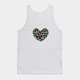 SPOTTED HEART GREEN Tank Top